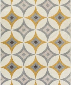 Well Woven Global Perla Gold Modern Bohemian Rug