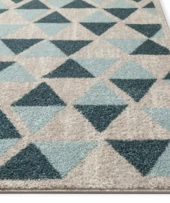 Well Woven Global Simone Blue Scandinavian Geometric Rug