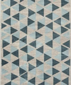 Well Woven Global Simone Blue Scandinavian Geometric Rug