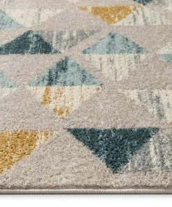 Well Woven Simone Gold Scandinavian Geometric Rug