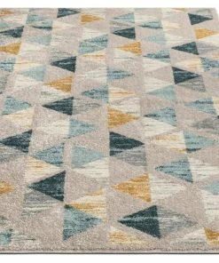 Well Woven Simone Gold Scandinavian Geometric Rug