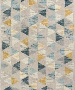 Well Woven Simone Gold Scandinavian Geometric Rug