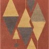 Well Woven Scarlett Red Mid-Century Modern Rug Global