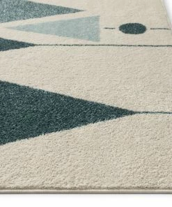 Well Woven Scarlett Blue Mid-Century Modern Rug Global