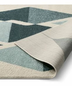 Well Woven Scarlett Blue Mid-Century Modern Rug Global