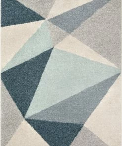 Well Woven Zelda Grey Modern Geometric Rug Global