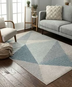 Well Woven Zelda Grey Modern Geometric Rug Global