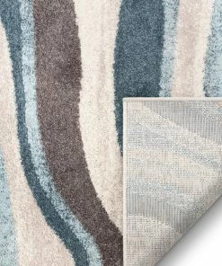 Well Woven 5'x7' Flutter Modern Abstract Beige Rug 5'3
