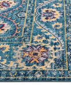 Well Woven Mae Blue Modern Bohemian Rug 9 Well Woven Mae Blue Modern Bohemian Rug