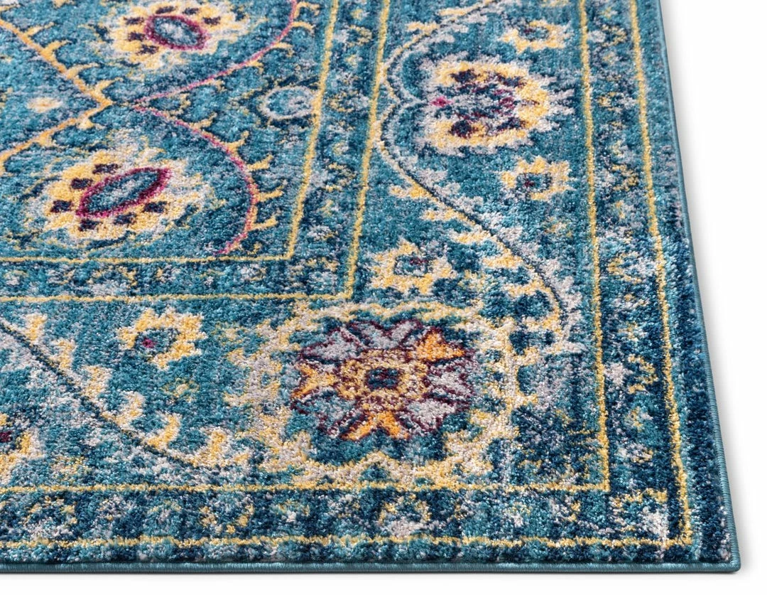 Well Woven Mae Blue Modern Bohemian Rug 4 Well Woven Mae Blue Modern Bohemian Rug