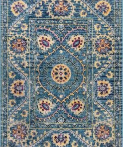 Well Woven Mae Blue Modern Bohemian Rug