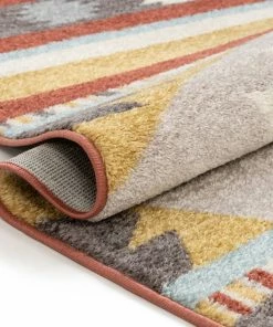 Well Woven Sentinel Southwestern Geometric Terracotta Rug Global