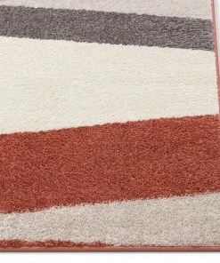 Well Woven Geometric Yuma Modern Abstract Terracotta Rug