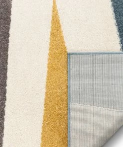Well Woven Yuma Modern Abstract Blue Rug 5'3" X 7'3" Geometric 8 Well Woven Yuma Modern Abstract Blue Rug 5'3