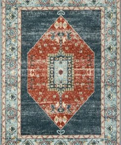 Well Woven Mabel Blue Modern Vintage Rug Global