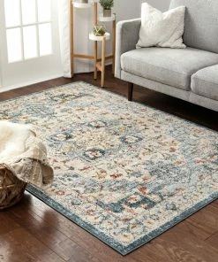 Well Woven Stella Blue Modern Vintage Rug