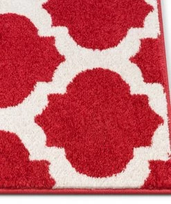 Well Woven Zoe Red Modern Trellis Rug