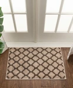 Well Woven 3'x5' Zoe Natural Modern Trellis Rug