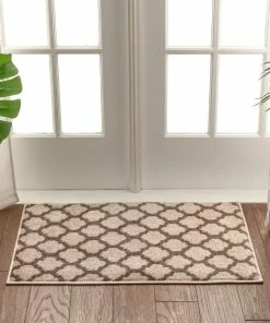 Well Woven 3'x5' Zoe Natural Modern Trellis Rug