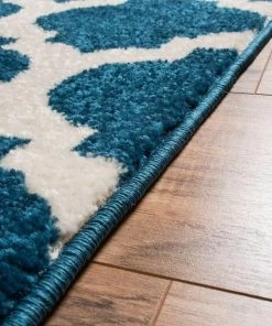 Well Woven Zoe Blue Modern Trellis Rug 12 Well Woven Zoe Blue Modern Trellis Rug