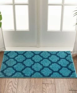 Well Woven Zoe Light Blue Modern Trellis Rug 11 Well Woven Zoe Light Blue Modern Trellis Rug