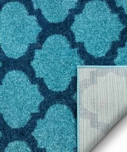Well Woven Zoe Light Blue Modern Trellis Rug 8 Well Woven Zoe Light Blue Modern Trellis Rug