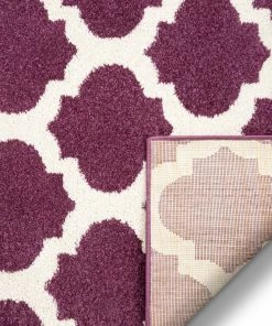 Well Woven Zoe Purple Modern Trellis Rug Geometric 8 Well Woven Zoe Purple Modern Trellis Rug Geometric