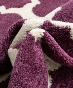 Well Woven Zoe Purple Modern Trellis Rug Geometric 9 Well Woven Zoe Purple Modern Trellis Rug Geometric