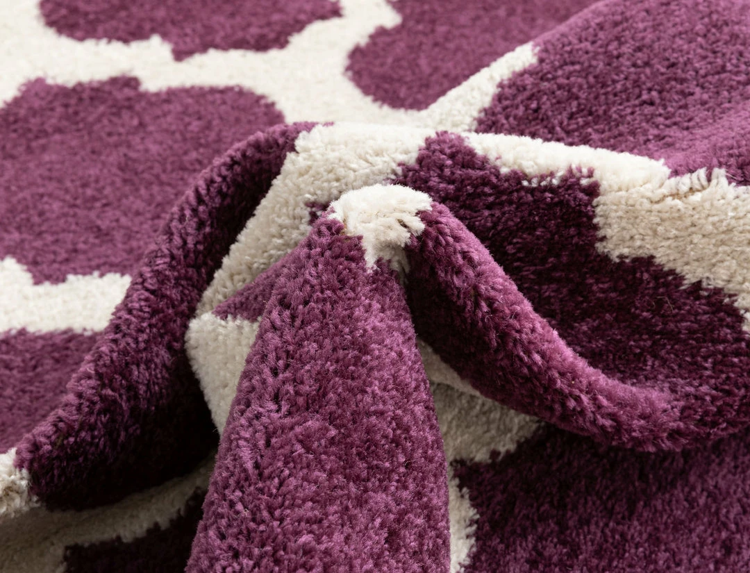 Well Woven Zoe Purple Modern Trellis Rug Geometric 5 Well Woven Zoe Purple Modern Trellis Rug Geometric