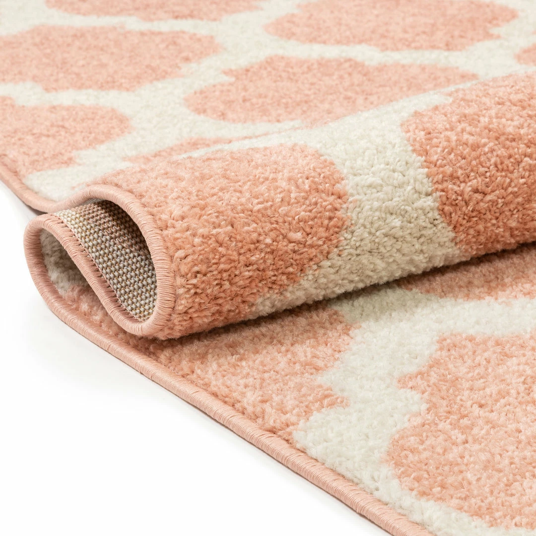 Well Woven Zoe Blush Modern Trellis Rug Geometric 5 Well Woven Zoe Blush Modern Trellis Rug Geometric