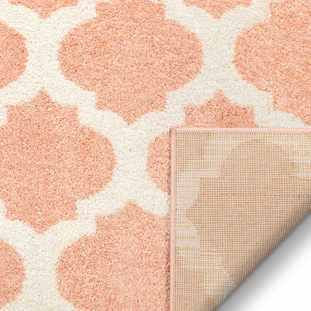 Well Woven Zoe Blush Modern Trellis Rug Geometric 6 Well Woven Zoe Blush Modern Trellis Rug Geometric