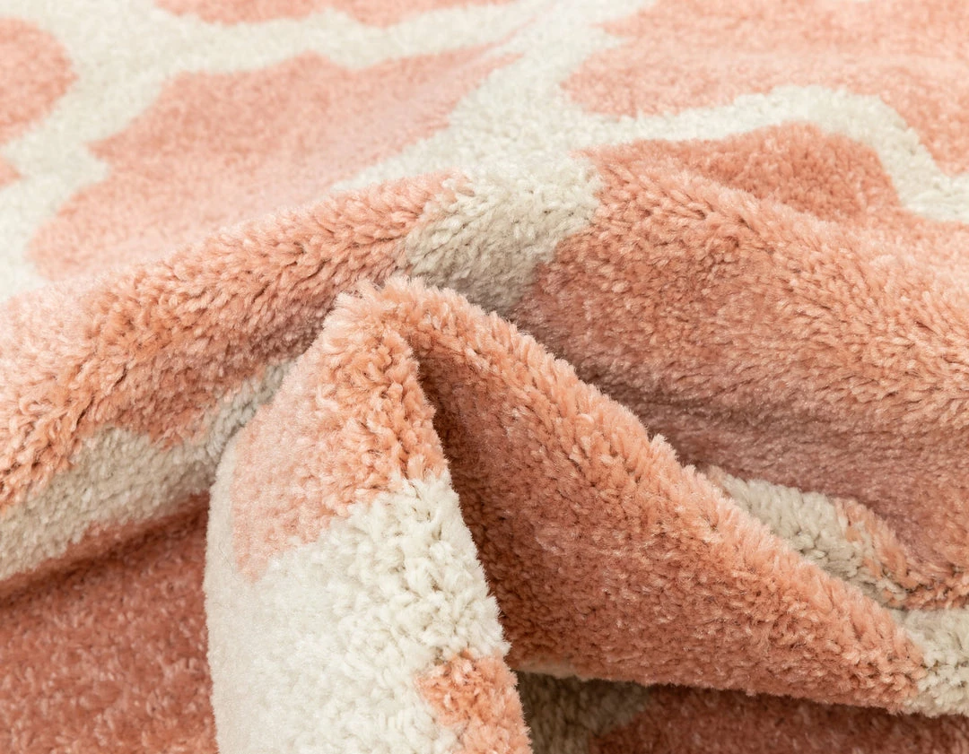 Well Woven Zoe Blush Modern Trellis Rug Geometric 3 Well Woven Zoe Blush Modern Trellis Rug Geometric
