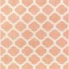 Well Woven Zoe Blush Modern Trellis Rug Geometric