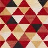 Well Woven Alvin Red Modern Geometric Rug