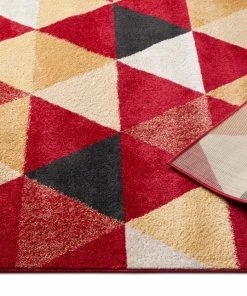 Well Woven Alvin Red Modern Geometric Rug