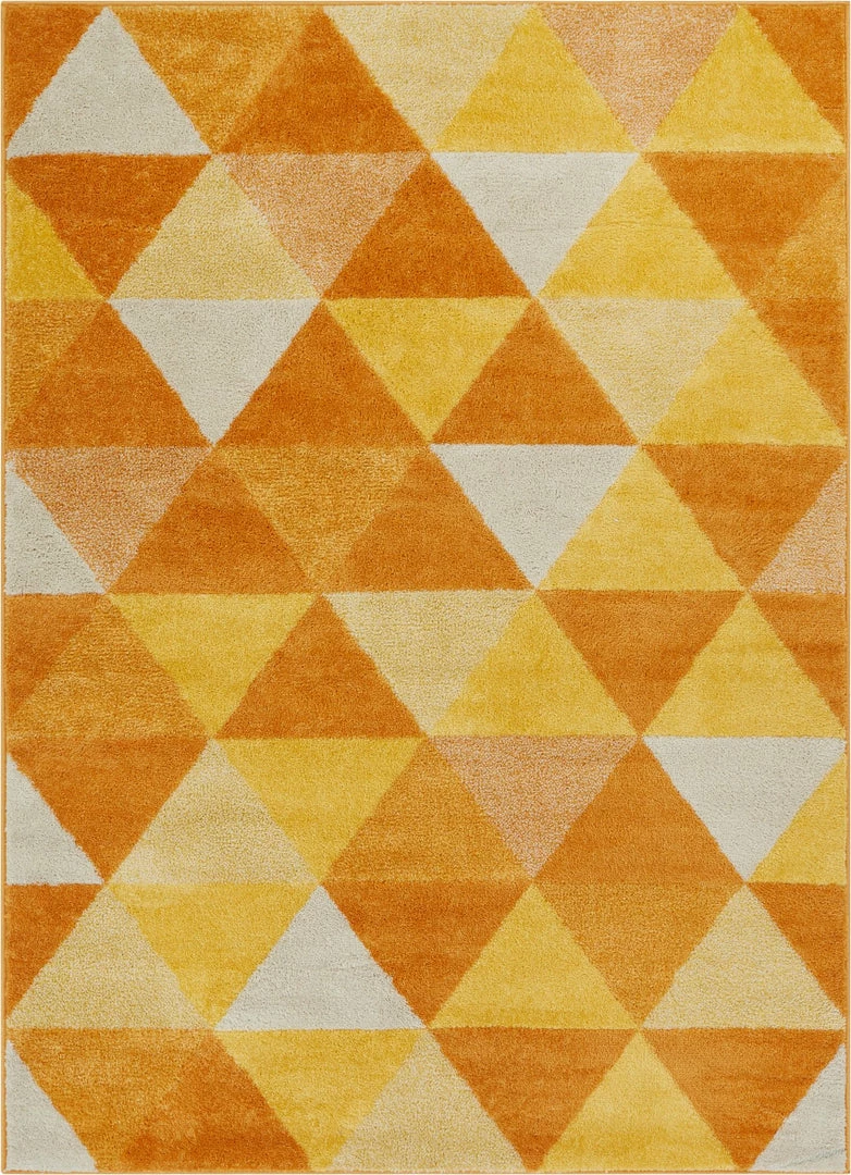 Well Woven Alvin Orange Modern Geometric Rug 1 Well Woven Alvin Orange Modern Geometric Rug