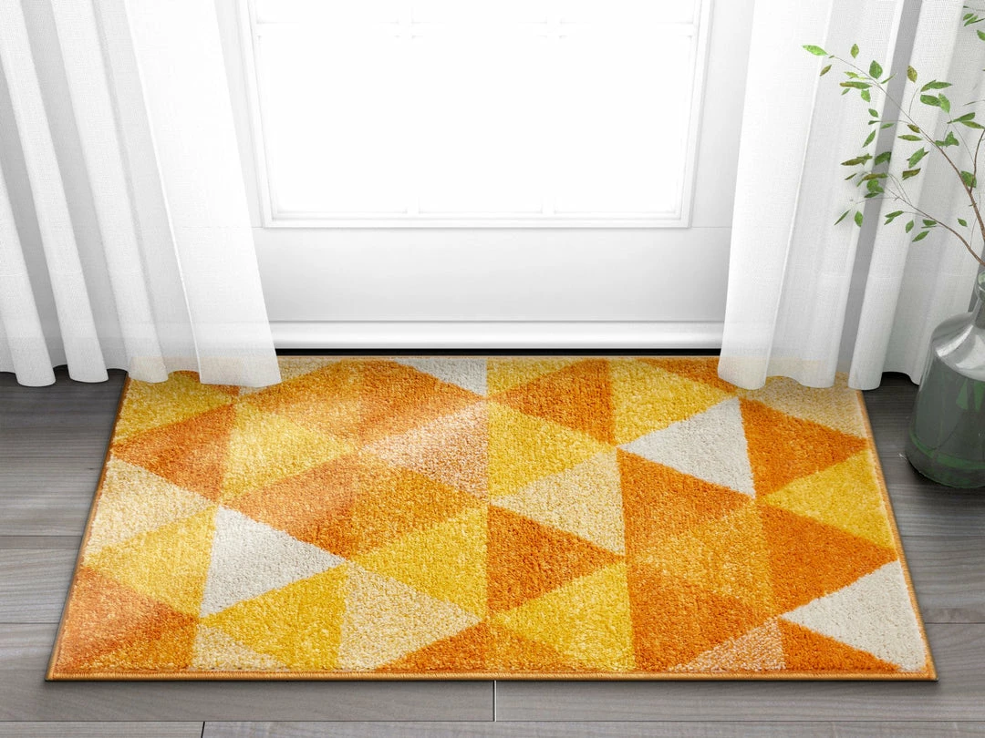 Well Woven Alvin Orange Modern Geometric Rug 6 Well Woven Alvin Orange Modern Geometric Rug