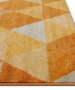 Well Woven Alvin Orange Modern Geometric Rug 9 Well Woven Alvin Orange Modern Geometric Rug