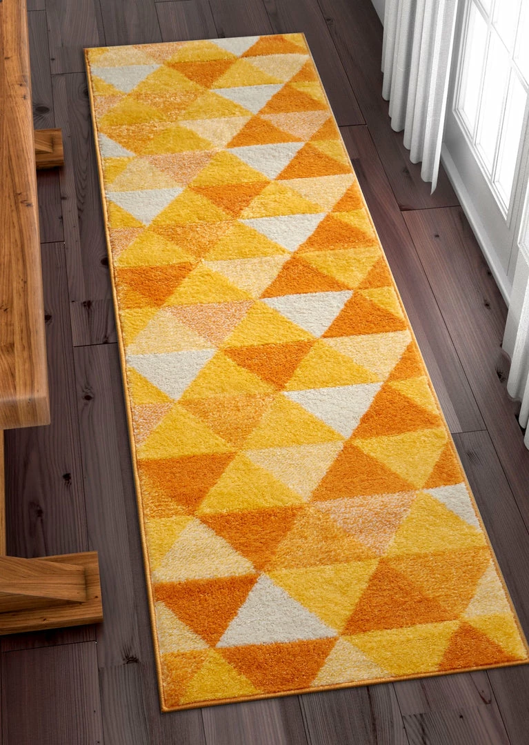 Well Woven Alvin Orange Modern Geometric Rug 4 Well Woven Alvin Orange Modern Geometric Rug