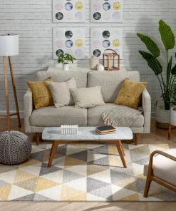 Well Woven Alvin Gold Modern Geometric Rug