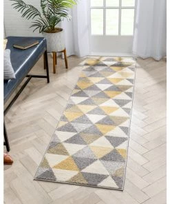 Well Woven Alvin Gold Modern Geometric Rug