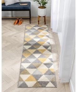 Well Woven Alvin Gold Modern Geometric Rug