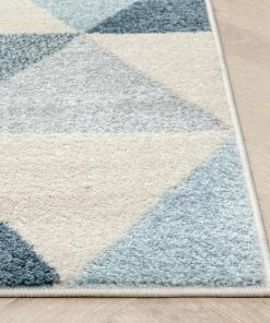 Well Woven Global Alvin Dark Blue Mid-Century Modern Rug