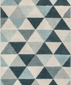 Well Woven Global Alvin Dark Blue Mid-Century Modern Rug