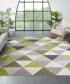 Well Woven Alvin Green Modern Geometric Rug