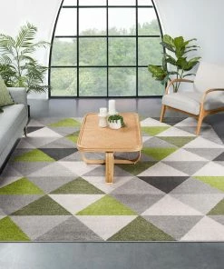 Well Woven Alvin Green Modern Geometric Rug