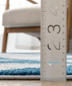 Well Woven Alvin Blue Modern Geometric Rug