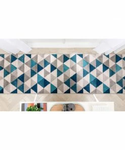Well Woven Alvin Blue Modern Geometric Rug