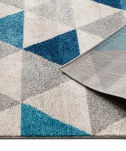 Well Woven Alvin Blue Modern Geometric Rug