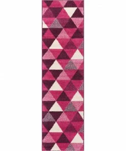 Well Woven Alvin Purple Modern Geometric Rug